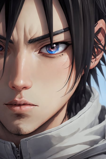 27443-2638085012-uchiha sasuke, 1boy,solo,close-up, looking at viewer,cowboy shot,.jpeg